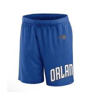 Orlando Magic Men's Fanatics Free Throw Mesh Shorts Blue XL New